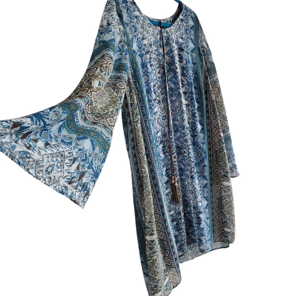 ONE WORLD Lined Bohemian Dress